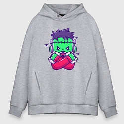 Мужское худи оверсайз Франкенштейн геймер