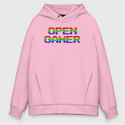 Мужское худи оверсайз Open gamer logo