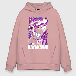 Мужское худи оверсайз Человек-бензопила Аки Хаякава и демон