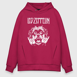 Мужское худи оверсайз Led Zeppelin rock dog