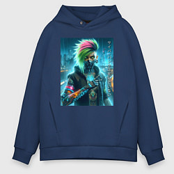 Мужское худи оверсайз Cool girl - cyberpunks not dead
