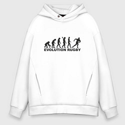 Мужское худи оверсайз Эволюция регби
