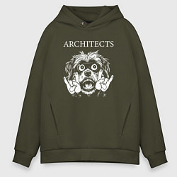 Мужское худи оверсайз Architects rock dog