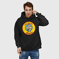 Толстовка оверсайз мужская Los Pollos hermanos Breaking bad, цвет: черный — фото 2