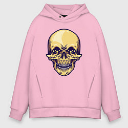 Толстовка оверсайз мужская Skeletor, цвет: светло-розовый