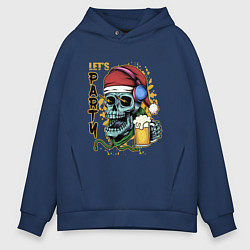 Мужское худи оверсайз Skull Santa