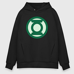 Мужское худи оверсайз Green lantern logo