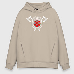 Мужское худи оверсайз Быть добру - славянская символика