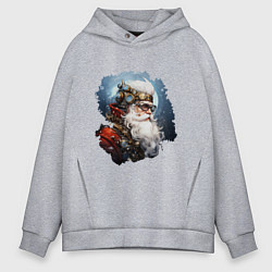 Мужское худи оверсайз Санта Клаус стимпанк