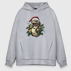 Мужское худи оверсайз Символ 2025 года змея в венке