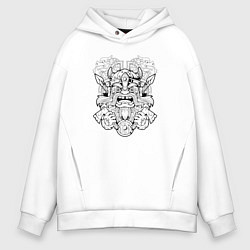 Мужское худи оверсайз Забавный скандинавский воин