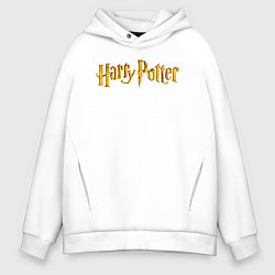 Мужское худи оверсайз Harry Potter golden logo