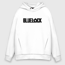 Мужское худи оверсайз Bluelock - блюлок надпись