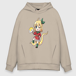 Мужское худи оверсайз Аниме змейка