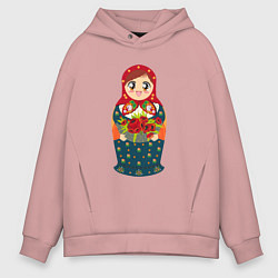 Мужское худи оверсайз Матрёшка аниме