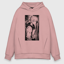 Мужское худи оверсайз Девушка на уличных задворках