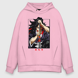 Мужское худи оверсайз Клинок, рассекающий демонов Кокушибо