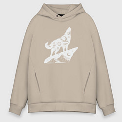 Мужское худи оверсайз Space wolf