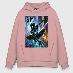 Мужское худи оверсайз Neon Spider-man - ai art fantasy