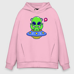 Мужское худи оверсайз Love alien