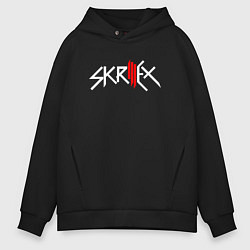 Мужское худи оверсайз Skrillex - logo