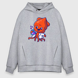 Мужское худи оверсайз Химик осьминог