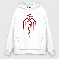 Толстовка оверсайз мужская Symbol of the City of Chains - Dragon Age, цвет: белый