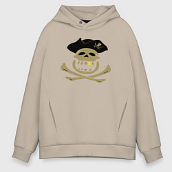 Мужское худи оверсайз Веселый пират