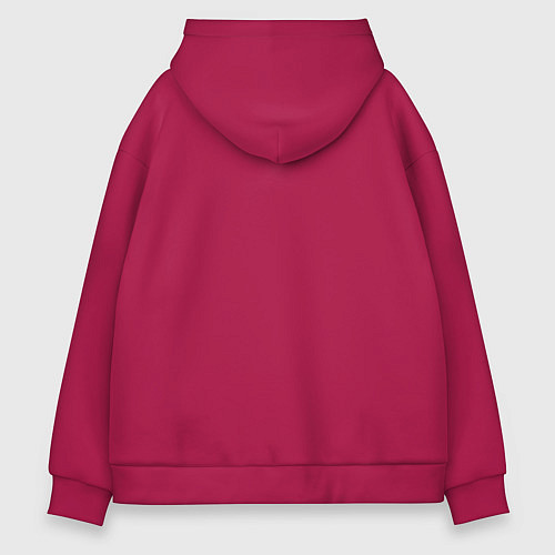 Мужское худи оверсайз Живи долго и процветай / Маджента – фото 2