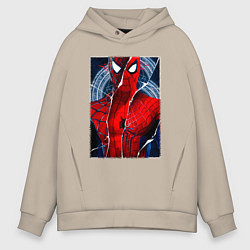 Мужское худи оверсайз Человек паук три паука
