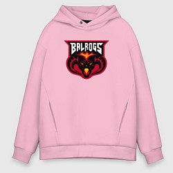 Мужское худи оверсайз Демон Балрог - Властелин колец