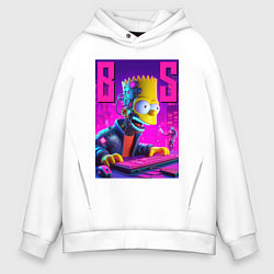 Мужское худи оверсайз Bart Simpson - cyber gamer