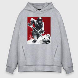 Мужское худи оверсайз Советский солдат в День Победы