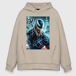 Мужское худи оверсайз Venom in New York city - ai art fantasy