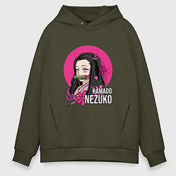 Мужское худи оверсайз Клинок рассекающий демонов Камадо Незуко
