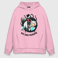 Мужское худи оверсайз Venom slime and Rick - collaboration