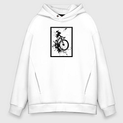 Мужское худи оверсайз Велосипед в стиле гранж