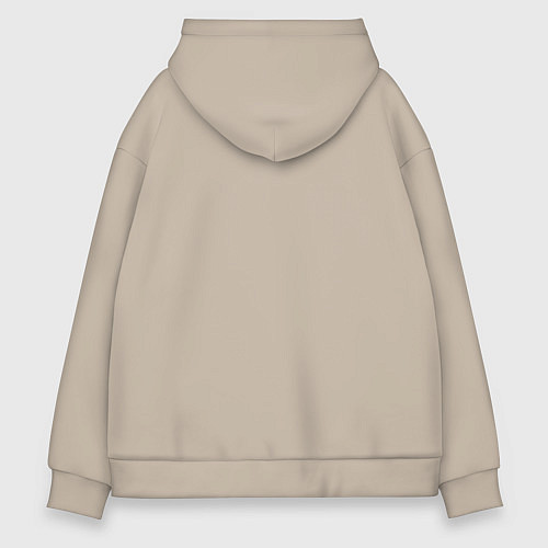 Мужское худи оверсайз Грязь и скорость / Миндальный – фото 2