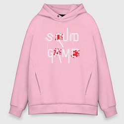 Мужское худи оверсайз Squid game blood