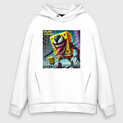 Мужское худи оверсайз Sponge Bob and Venom - collaboration