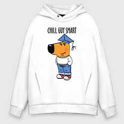 Мужское худи оверсайз Chill guy smart