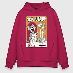 Мужское худи оверсайз Том и Джерри - тосты