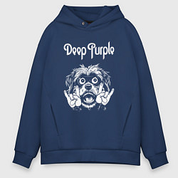 Мужское худи оверсайз Deep Purple rock dog