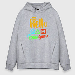 Мужское худи оверсайз Hello squid game