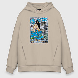 Мужское худи оверсайз Garni-Gekhart swimming race