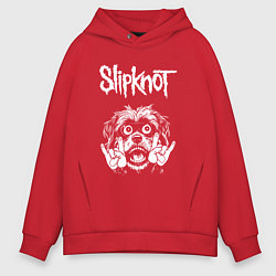 Мужское худи оверсайз Slipknot rock dog