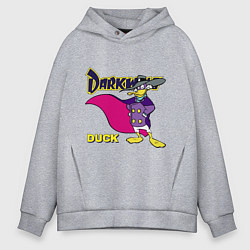 Мужское худи оверсайз Чёрный плащ - Кряк Лапчатый