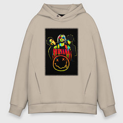 Мужское худи оверсайз Нирвана рок группа