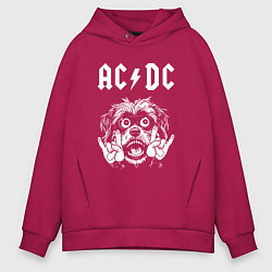 Мужское худи оверсайз AC DC rock dog