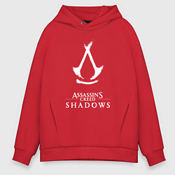 Мужское худи оверсайз Assassins creed - shadows white